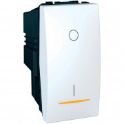 Выключатель Schneider Electric Unica 16А 2 полюса схема 2 с индикацией белый MGU3.162.18S