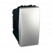 Выключатель Schneider Electric Unica 1-клавишный 16А схема 1 алюминий MGU3.161.30