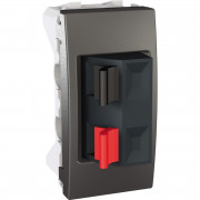 Аудио розетка Schneider Electric Unica 1 модуль графит MGU3.487.12