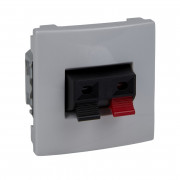 Аудіо розетка Schneider Electric Unica 2 модулі білий MGU3.486.18