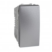 Выключатель Schneider Electric Unica кнопочный 10А алюминий MGU3.106.30