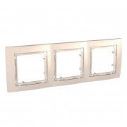 Рамка 3-постова Schneider Electric Unica Colors слонова кістка MGU4.006.25