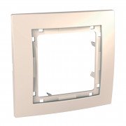 Рамка 1-постовая Schneider Electric Unica Colors слоновая кость MGU4.002.25