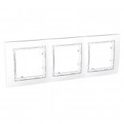 Рамка 3-постовая Schneider Electric Unica Colors белый MGU4.006.18