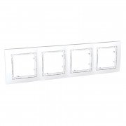 Рамка 4-постова Schneider Electric Unica Colors білий MGU4.008.18