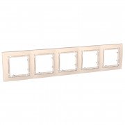 Рамка 5-постовая Schneider Electric Unica Colors слоновая кость MGU4.010.25