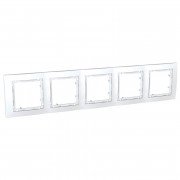 Рамка 5-постова Schneider Electric Unica Colors білий MGU4.010.18