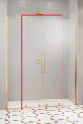 Створки душевой двери Radaway Furo Gold DWD 41.3х200 см раздвижные золото/прозрачное стекло 10108413-09-01