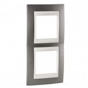 Рамка 2-постова Schneider Electric Unica Plus вертикальна шампань/слонова кістка MGU6.004V.524