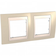 Рамка 2-постова Schneider Electric Unica Plus пісочний/слонова кістка MGU6.004.567