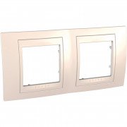 Рамка 2-постовая Schneider Electric Unica Plus слоновая кость MGU6.004.25