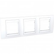 Рамка 3-постовая Schneider Electric Unica Plus белый MGU6.006.18