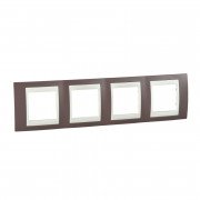 Рамка 4-постова Schneider Electric Unica Plus ліловий/слонова кістка MGU6.008.576