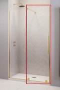 Створка душевой двери Radaway Furo Gold DWJ 62.2х200 см раздвижная левая золото/прозрачное стекло 10107622-09-01L