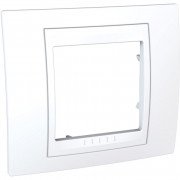 Рамка 1-постовая Schneider Electric Unica Plus белый MGU6.002.18
