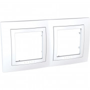 Рамка 2-постовая Schneider Electric Unica Basic белый MGU2.004.18
