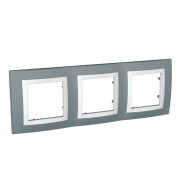 Рамка 3-постова Schneider Electric Unica Basic сірий техно/білий MGU2.006.858