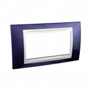 Рамка 4-модульна Schneider Electric Unica Plus індиго/білий MGU6.104.842
