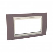 Рамка 4-модульная Schneider Electric Unica Plus лиловый/слоновая кость MGU6.104.576