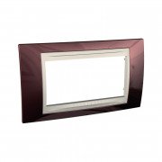 Рамка 4-модульна Schneider Electric Unica Plus теракотовий/слонова кістка MGU6.104.551