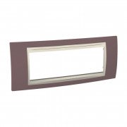 Рамка 6-модульна Schneider Electric Unica Plus фіолетовий/слонова кістка MGU6.106.576