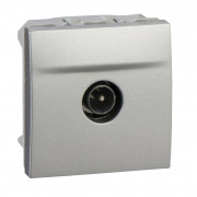 Розетка ТВ кінцева Schneider Electric Unica штирьовий роз'єм алюміній MGU3.464.30