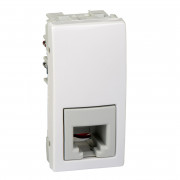 Телефонная розетка Schneider Electric Unica RJ11 4 контакта 1 модуль белый MGU3.490.18