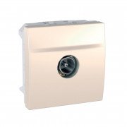 Розетка ТВ оконечная Schneider Electric Unica штыревой разъем слоновая кость MGU3.464.25