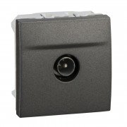 Розетка ТВ оконечная Schneider Electric Unica штыревой разъем графит MGU3.464.12