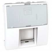 Телефонна розетка Schneider Electric Unica RJ12 6 контактів 2 модулі білий MGU3.493.18