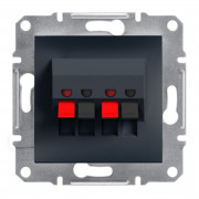 Аудіорозетка Schneider Electric Asfora пластик антрацит EPH5700171