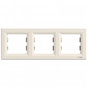 Рамка 3-постова Schneider Electric Asfora горизонтальна пластик крем EPH5800323