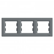 Рамка 3-постовая Schneider Electric Asfora горизонтальная пластик сталь EPH5800362