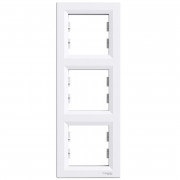 Рамка 3-постовая Schneider Electric Asfora вертикальная пластик белый EPH5810321