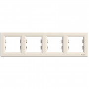 Рамка 4-постова Schneider Electric Asfora горизонтальна пластик крем EPH5800423