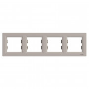 Рамка 4-постовая Schneider Electric Asfora горизонтальная пластик бронза EPH5800469