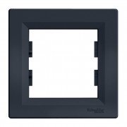 Рамка 1-постовая Schneider Electric Asfora пластик антрацит EPH5800171