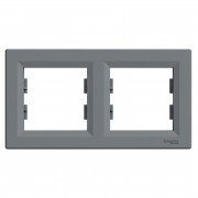 Рамка 2-постова Schneider Electric Asfora горизонтальна пластик сталь EPH5800262