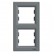 Рамка 2-постовая Schneider Electric Asfora вертикальная пластик сталь EPH5810262