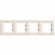 Рамка 4-постовая Schneider Electric Asfora горизонтальная пластик крем EPH5800423