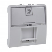 Комп'ютерна розетка Schneider Electric Unica RJ45 категорія 6 UTP 2 модулі білий MGU3.415.18