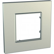 Рамка 1-постовая Schneider Electric Unica Quadro титановый MGU6.702.57