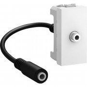 Розетка Mini jack Schneider Electric Unica 3,5 1м белый MGU3.433.18