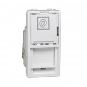 Компьютерная розетка Schneider Electric Unica RJ45 категория 6 FTP 1 модуль белый MGU3.416.18