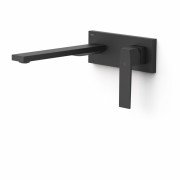 Змішувач для раковини Tres Slim Exclusive настінний одноважільний чорний матовий 20230012NM