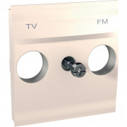 Накладка для TV/FM розетки Schneider Electric Unica 2 модуля слонова кістка MGU9.440.25