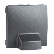 Кабельный вывод Schneider Electric Unica 2 модуля графит MGU3.862.12