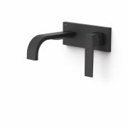 Змішувач для раковини Tres Slim Exclusive настінний одноважільний чорний матовий 20230013NM