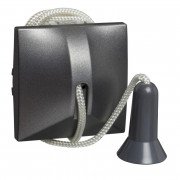 Вимикач Schneider Electric Unica кнопковий зі шнурком графіт MGU3.226.12