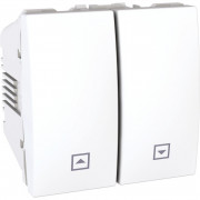 Вимикач для жалюзі Schneider Electric Unica 2 модуля білий MGU3.208.18